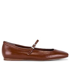 Dolce Vita Reyes Flat - Brown Leather Mary Jane Flat